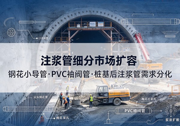 石河子注浆管细分市场扩容，隧道钢花小导管、PVC 袖阀管、桩基后注浆管需求分化